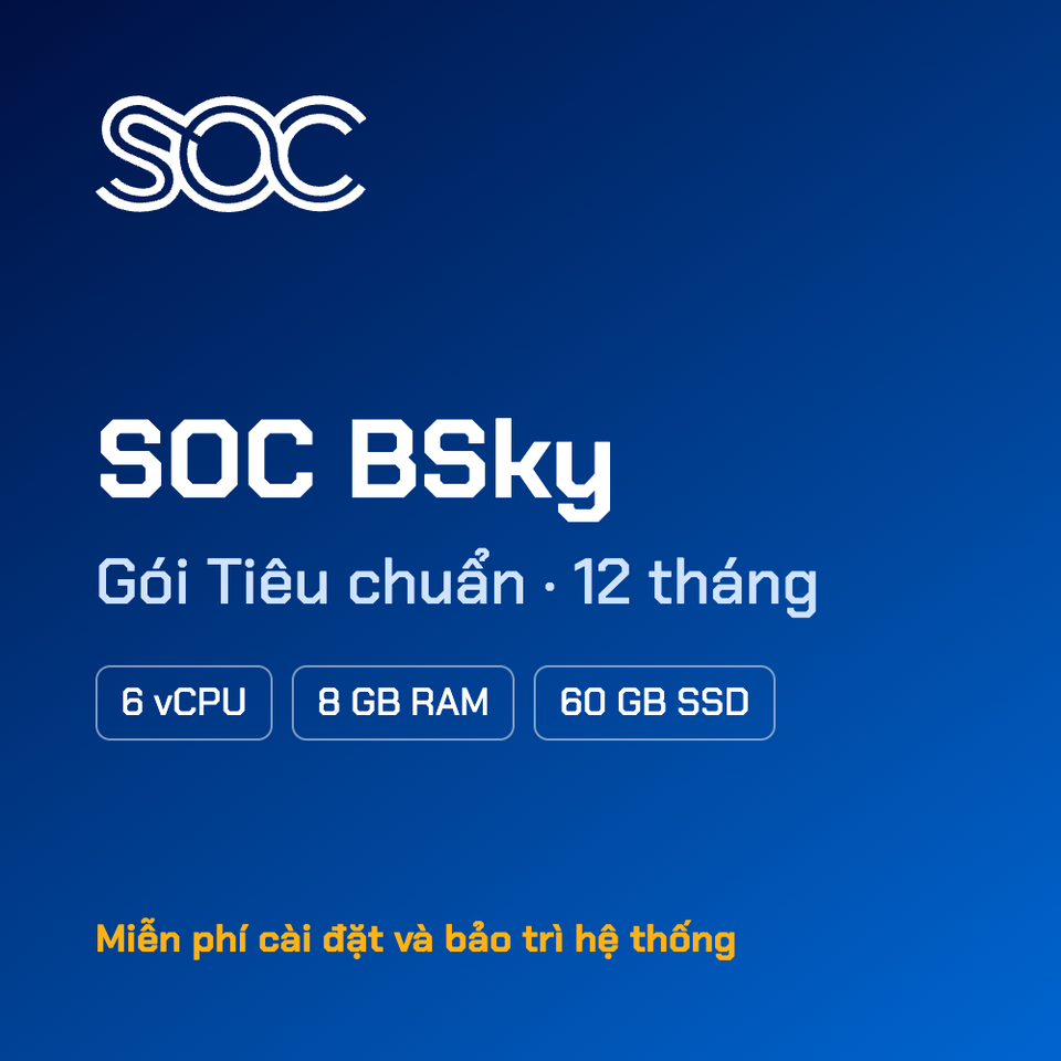 SOC BSky — Gói Tiêu chuẩn — 12 tháng