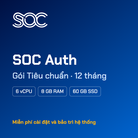 SOC Auth — Gói Tiêu chuẩn — 12 tháng