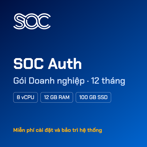 SOC Auth — Gói Doanh nghiệp — 12 tháng